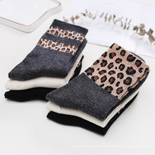 Leopard Crew Socks Women Socks Производители девушки носки оптовые фабрики